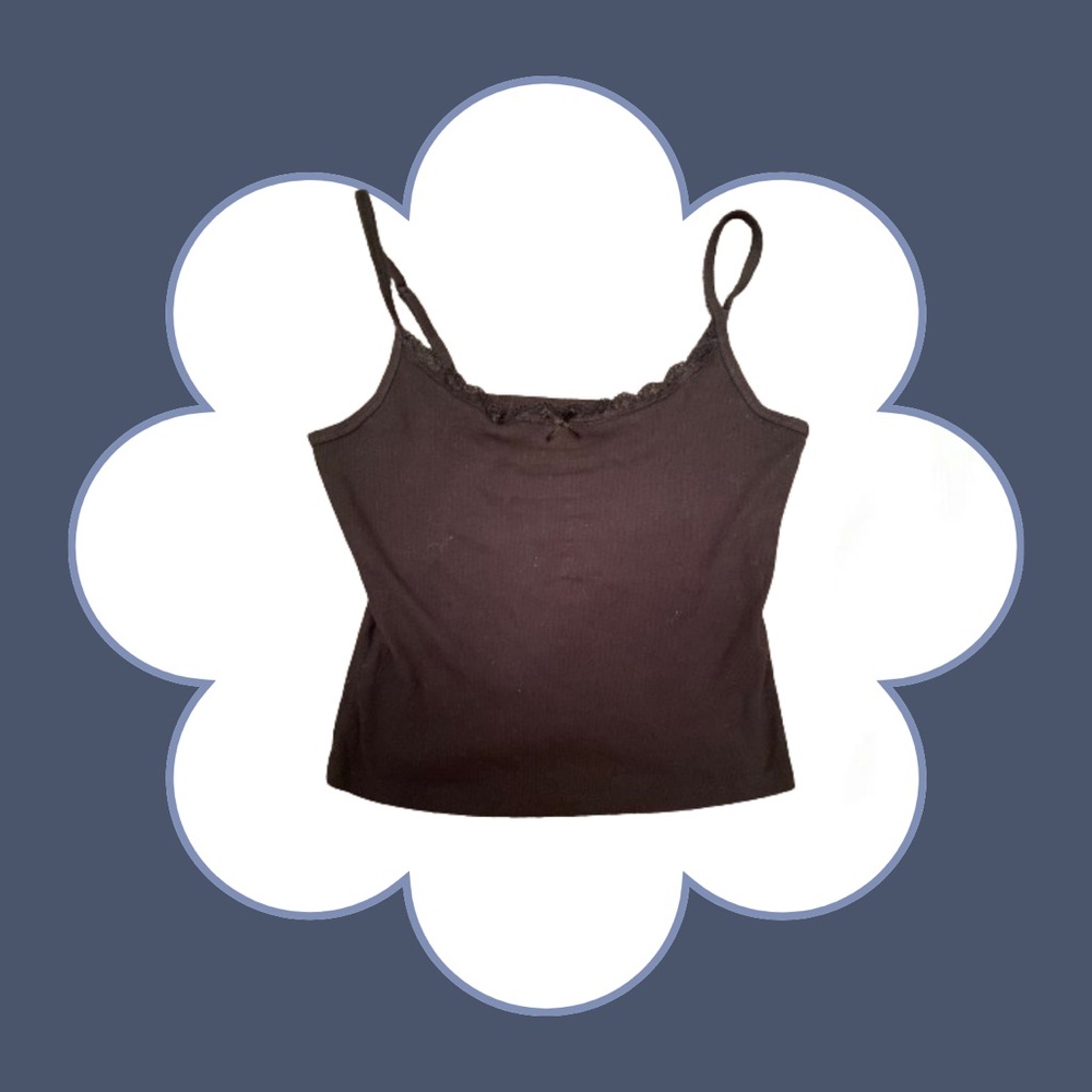 Hollister Black Bow Lace Tank Top